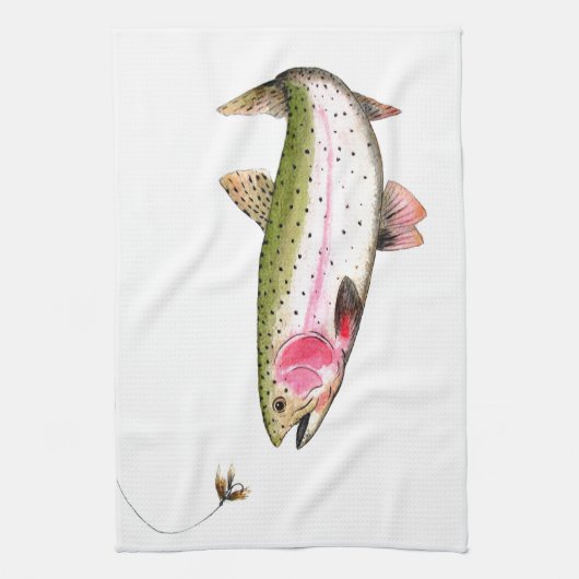 Linge De Cuisine Rainbow Trout Fly (Vertical)
