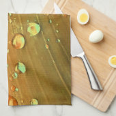 Linge De Cuisine Raindrops Closeup, Spacey Rust Orange (Quart Plié)