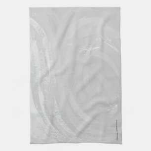 Linge De Cuisine Rainy Sky Grey Swirl