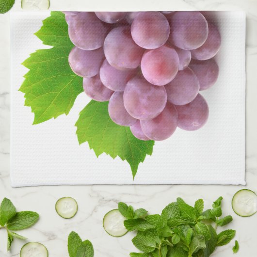 Linge De Cuisine Raisin rouge (Plié)