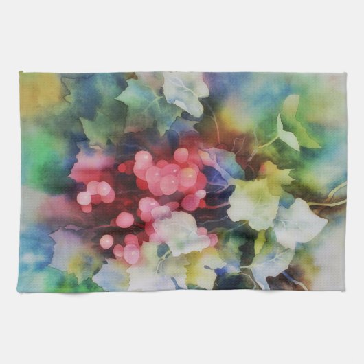 Linge De Cuisine Raisins (Horizontal)