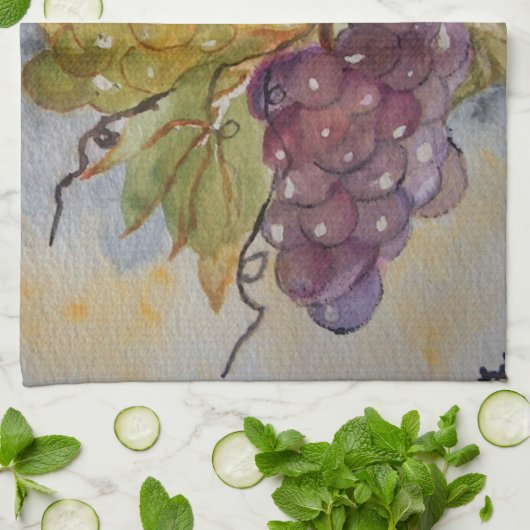 Linge De Cuisine Raisins (Plié)