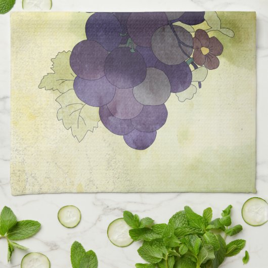 Linge De Cuisine Raisins de concorde (Plié)