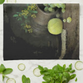 Linge De Cuisine Raisins et Pommes (Plié)