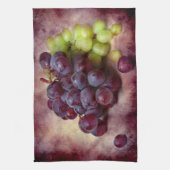Linge De Cuisine Raisins Rouge Et Vert (Vertical)