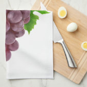 Linge De Cuisine Raisins rouges (Quart Plié)