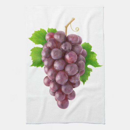 Linge De Cuisine Raisins rouges (Vertical)
