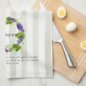 Linge De Cuisine Raisins - Verset du Coran (Quart Plié)