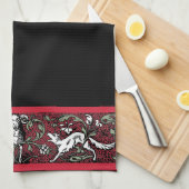 Linge De Cuisine RAM et loups (Quart Plié)