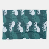 Linge De Cuisine Rangées de motif de poulpe (Horizontal)