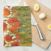 Linge De Cuisine Rangées de pavots I (Quart Plié)