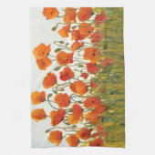 Linge De Cuisine Rangées de pavots I (Vertical)