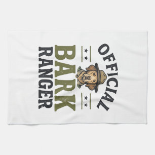 Linge De Cuisine Ranger de l'aboiement officiel Graphique vintage d