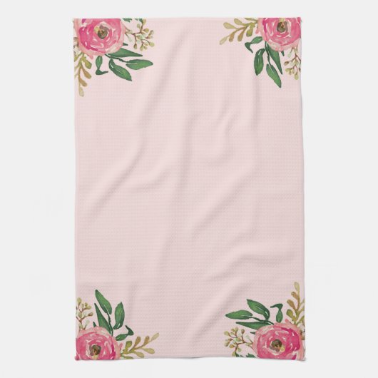 Linge De Cuisine Ranunculus rose (Vertical)