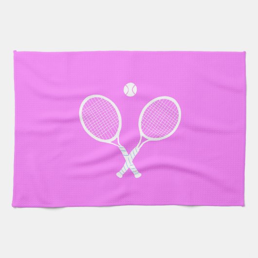 Linge De Cuisine Raquettes de tennis et Ball Pink Wellness (Horizontal)