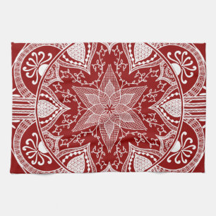 Linge De Cuisine Raspberry Mandala