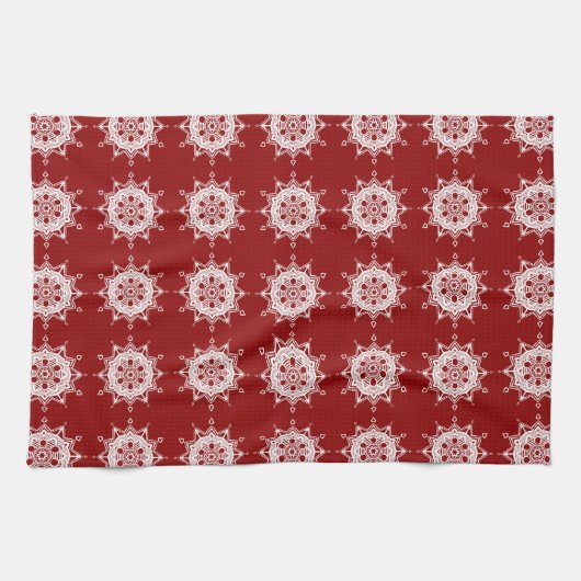Linge De Cuisine Raspberry Mandala (Horizontal)