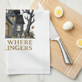 Linge De Cuisine Rassemblement de la maison hantée d'Halloween (Quart Plié)