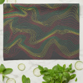 Linge De Cuisine Rasta Waves (Plié)