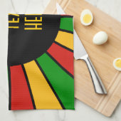 Linge De Cuisine RASTAFARI BOUTON DRAGON RAYS + votre signe ou votr (Quart Plié)