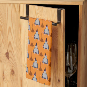 Linge De Cuisine Rat de sorcière d'Halloween et modèle de chambre