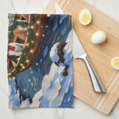 Linge De Cuisine Rat Terrier Christmas Boat Holiday (Quart Plié)