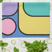 Linge De Cuisine Rationalisation Moderne Style rétro Design géométr (Plié)