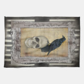 Linge De Cuisine Raven et crâne (Horizontal)