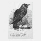 Linge De Cuisine Raven par Edgar Allen Poe (Vertical)