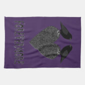 Linge De Cuisine Ravens gothiques et Coeur noir (Horizontal)