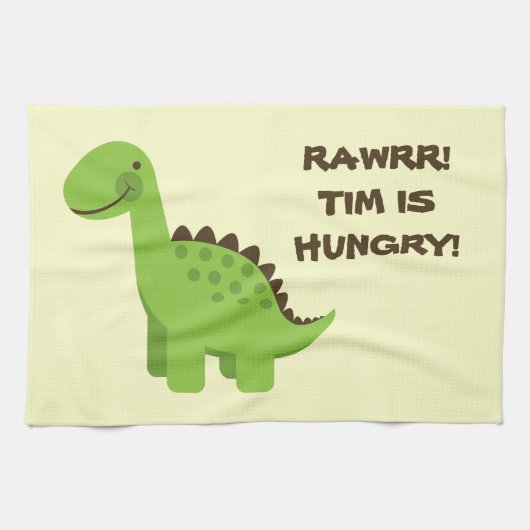 Linge De Cuisine Rawrr ! Dinosaure affamé ! (Horizontal)