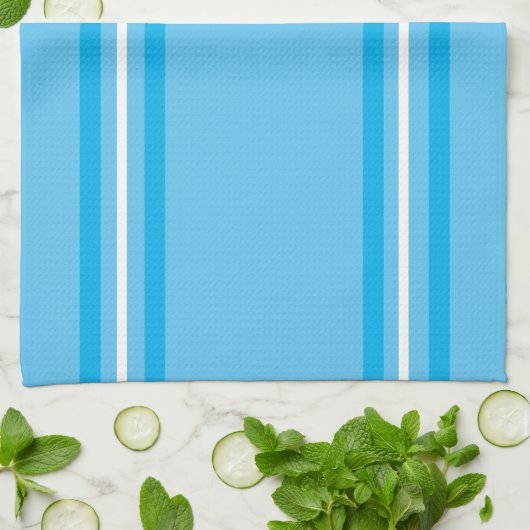 Linge De Cuisine Rayé bleu (Plié)
