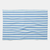 Linge De Cuisine Rayé bleu et blanc (Horizontal)