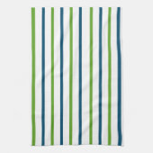 Linge De Cuisine Rayé bleu vert (Vertical)