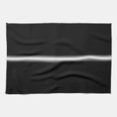Linge De Cuisine Rayure blanche délavée sur fond noir (Horizontal)