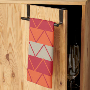 Linge De Cuisine Rayure Chevron Colorée