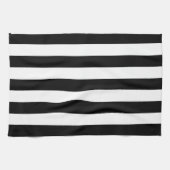 Linge De Cuisine Rayure noire de tente (Horizontal)