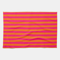 Rayure orange et fuchsia