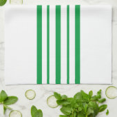 Linge De Cuisine Rayure verte (Plié)