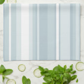 Linge De Cuisine Rayures bleu glace (Plié)