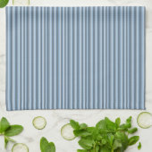 Linge De Cuisine Rayures bleues (Plié)