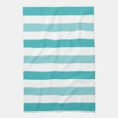 Linge De Cuisine Rayures bleues de turquoise de plage (Vertical)