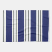 Linge De Cuisine Rayures Bleues et Blanches Côtières (Horizontal)