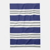Linge De Cuisine Rayures Bleues et Blanches Côtières (Vertical)