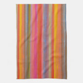 Linge De Cuisine Rayures Boho Charbon Colorées (Vertical)