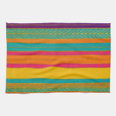 Linge De Cuisine Rayures Brillantes Rétro 60 MOD (Horizontal)