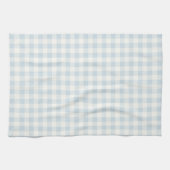 Linge De Cuisine Rayures carreaux bleu clair blanc (Horizontal)