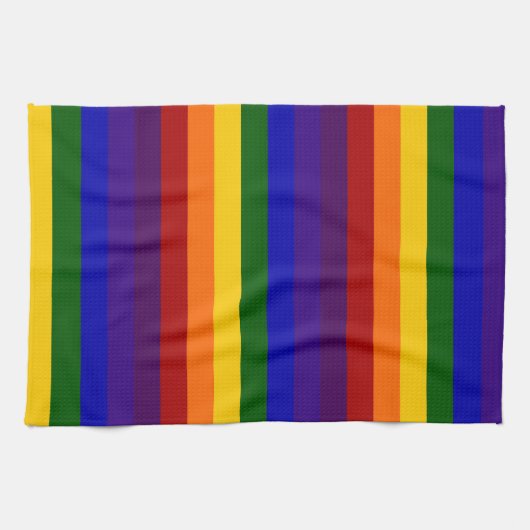 Linge De Cuisine Rayures d'arc-en-ciel (Horizontal)