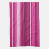 Linge De Cuisine Rayures de Fuschia (Vertical)