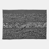 Linge De Cuisine Rayures de paillettes de léopard Glam 9 (Horizontal)